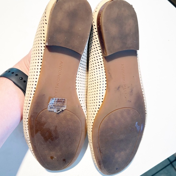 Antonio Melani Perforated Loafers in Tan - Picture 5 of 7